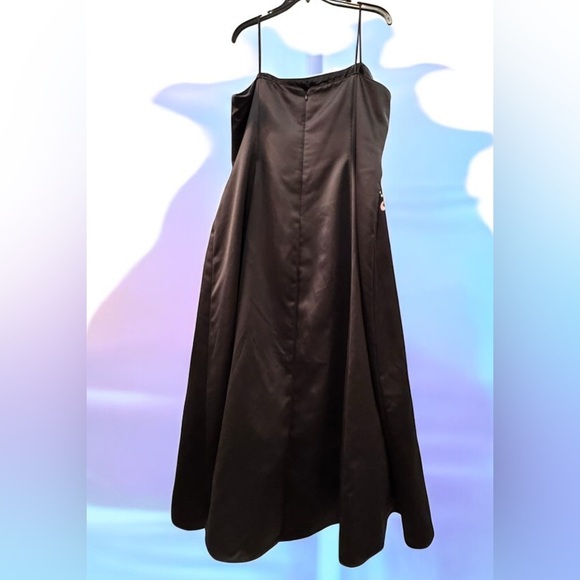 Nordstorm Elegant Black Dress w Embroidery size 22W pit to pit 23in length 48in - Picture 2 of 7